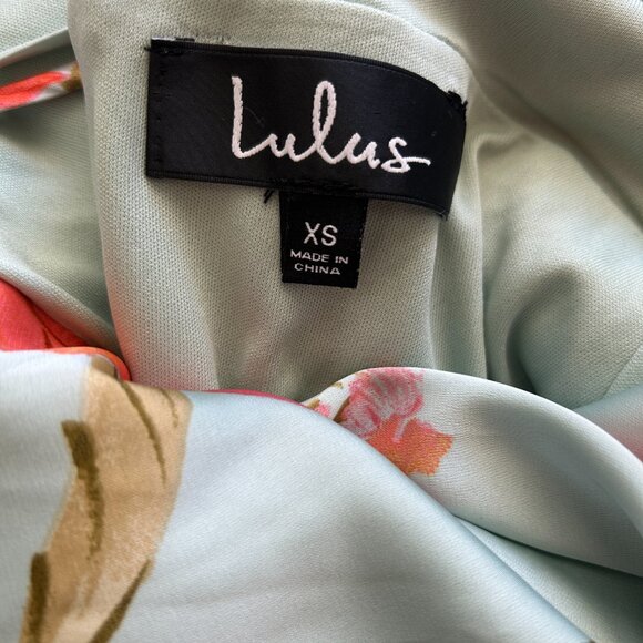 Floral Maxi Dress in Green and Pink - Picture 6 of 6